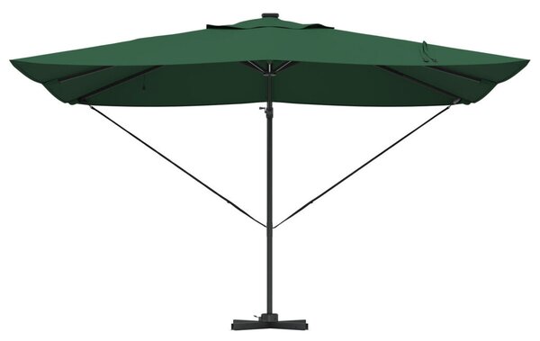 Konzolos Roma Napernyő LED-del Zöld 352x251x265 cm Alumínium