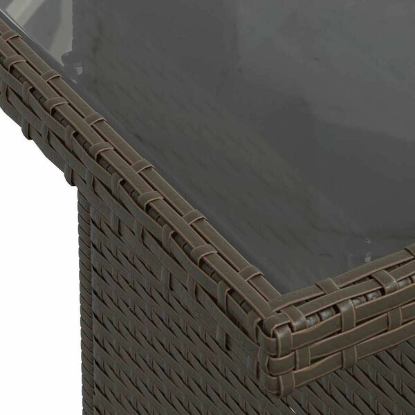 Kerti Kanapé Szett 10 darab Krém PE Rattan, Poliészter, Acél