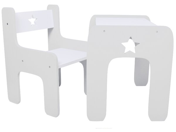 WoodStar dizajnový stolík so stoličkou Szín: fehér