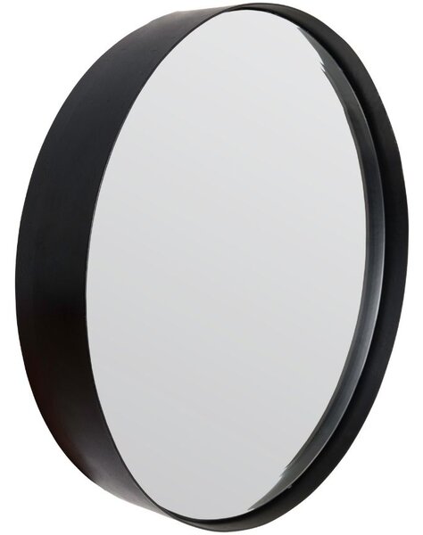 White Label Fekete függő tükör WLL Raj Small O 36 cm