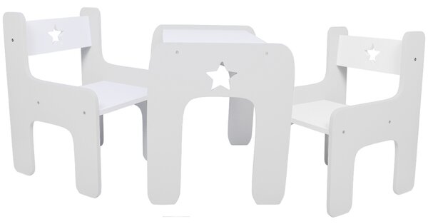 WoodStar Dizajnový detský stolík a stolička 3v1 Szín: fehér