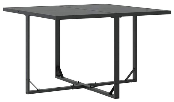 VidaXL Kert étkező szett 9 pcs Fekete Acél