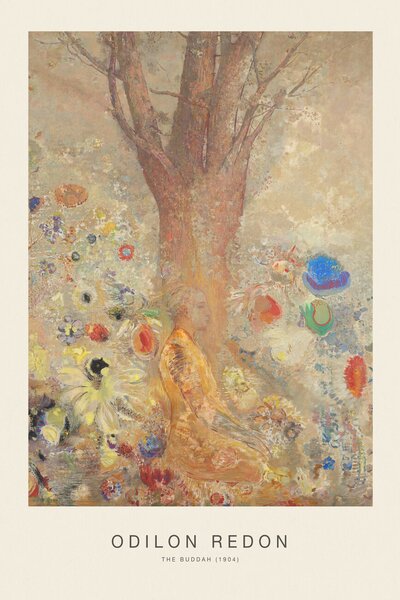 Festmény reprodukció The Buddha (Vintage Spiritual Painting) - Odilon Redon, (26.7 x 40 cm)