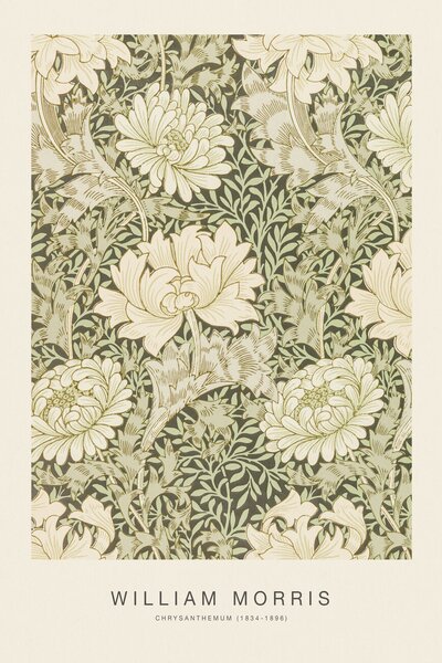 Festmény reprodukció Chrysanthemum (Special Edition Classic Vintage Pattern) - William Morris, (26.7 x 40 cm)