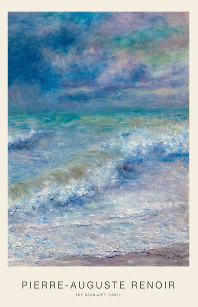 Festmény reprodukció The Seascape (Vintage Ocean / Seaside Painting) - Renoir, (26.7 x 40 cm)