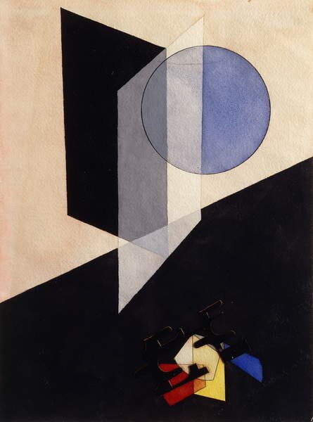 Moholy-Nagy, Laszlo - Festmény reprodukció Untitled, 1926, (30 x 40 cm)