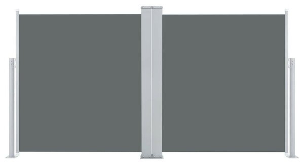 Antracitszürke behúzható oldalsó napellenző 100 x 600 cm