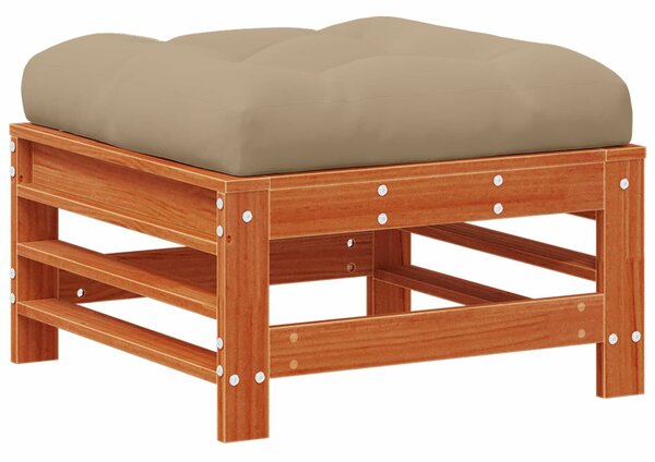 VidaXL Kerti lounge szett 6 pcs Viaszbarna Tömör Fenyőfa
