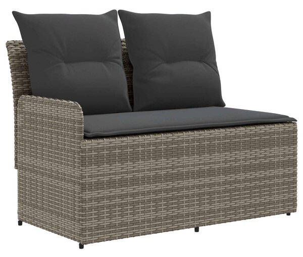 VidaXL Kerti karfás kanapé emelhető asztallal 2 Darab PE Rattan