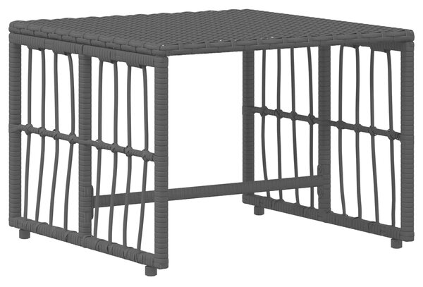 VidaXL Kültéri Bútor Szett 5 pcs Fekete és Sötétszürke