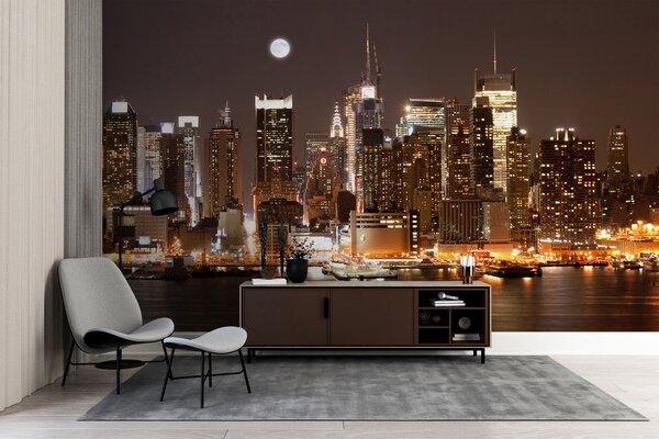 Fotótapéta New York-i vízpart, Városok és országok fotótapéta, u57923 : Uwalls.hu