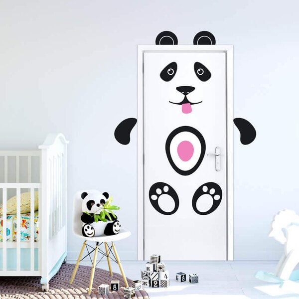 Panda maci - Matrica a falra és ajtóra