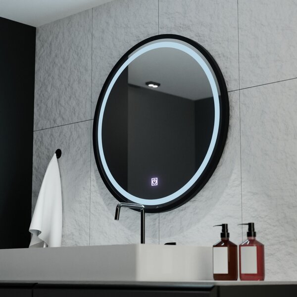 Piazza Basic Touch kerek LED tükör 80cm
