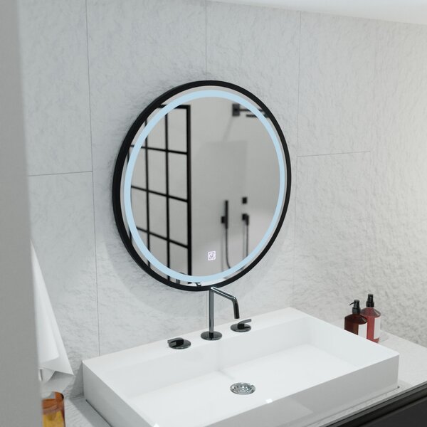 Piazza Basic Touch kerek LED tükör 80cm