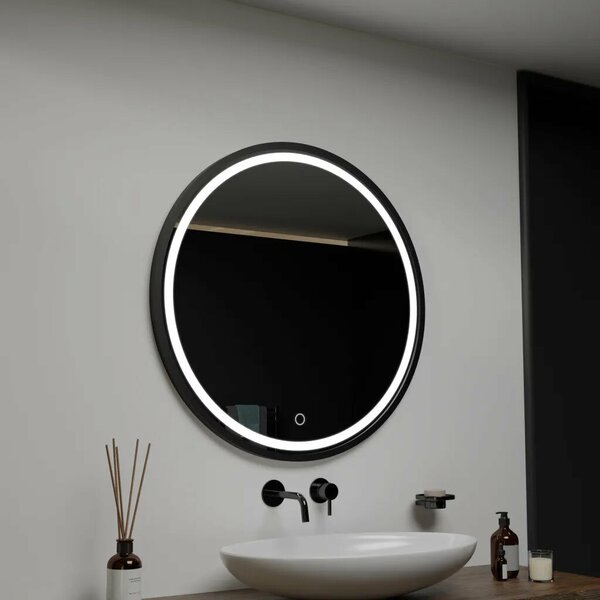 Piazza Basic Touch kerek LED tükör 80cm