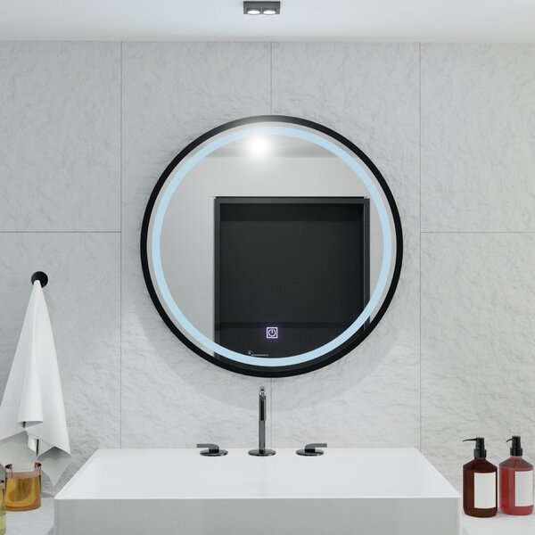 Piazza Basic Touch kerek LED tükör 80cm