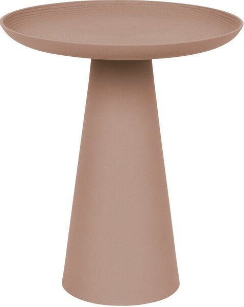 White Label Rózsaszín fém oldalasztal WLL RINGAR 39,5 cm