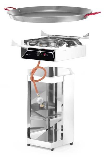 Hendi Paella grillsütő 800, 7kW, 800x800x(H)900mm
