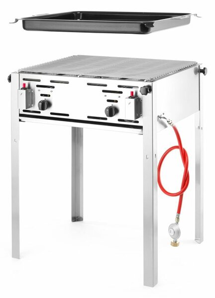 Gázüzemű Grill-Master Maxi, HENDI, 11,6kW, 650x540x(H)840mm