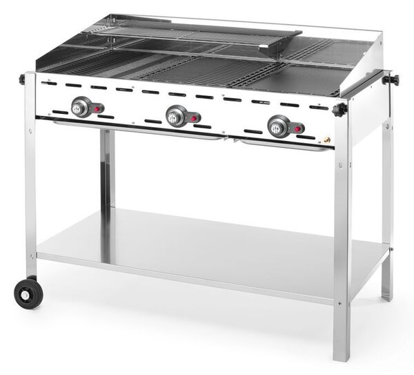 Green Fire grillsütő, 3 égővel, HENDI, Profi Termékcsalád, 17,4kW, 1078x612x(H)825mm
