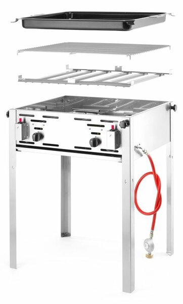 Gázüzemű Grill-Master Maxi, HENDI, 11,6kW, 650x540x(H)840mm