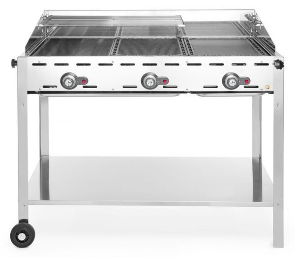 Green Fire grillsütő, 3 égővel, HENDI, Profi Termékcsalád, 17,4kW, 1078x612x(H)825mm