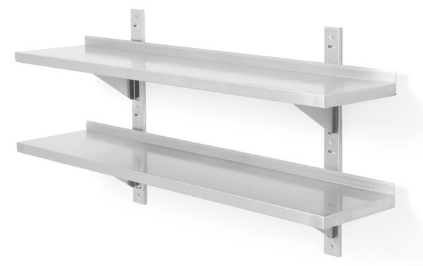 Állítható fali polc - 2 db - konzollal, HENDI, 800x300x(H)600mm
