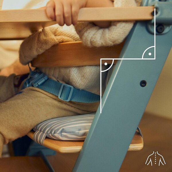 KINDERKRAFT Etetőszék Enock Nordic Breeze párnával