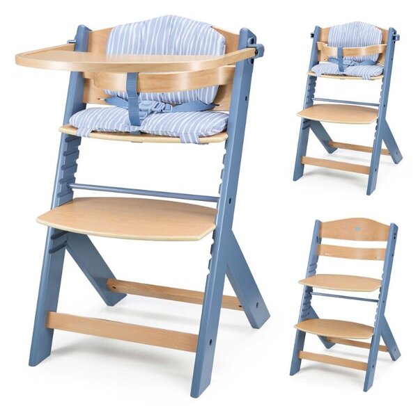 KINDERKRAFT Etetőszék Enock Nordic Breeze párnával