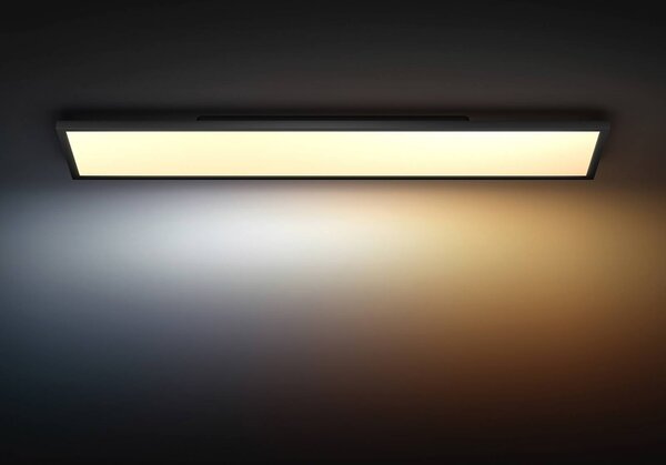 Philips Hue Panel White Ambiance Aurelle 120 x 30 cm fekete, dimmelhető, Fekete, Dolgozószoba / Iroda, Alumínium, Modern