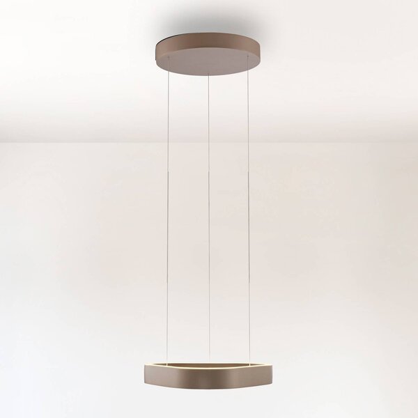 Paul Neuhaus LED függő világítás Q-Stretto, bronz, 40,8 cm, dimmelhető, Bronz / antik sárgaréz, Nappali / Étkező, fém, Modern