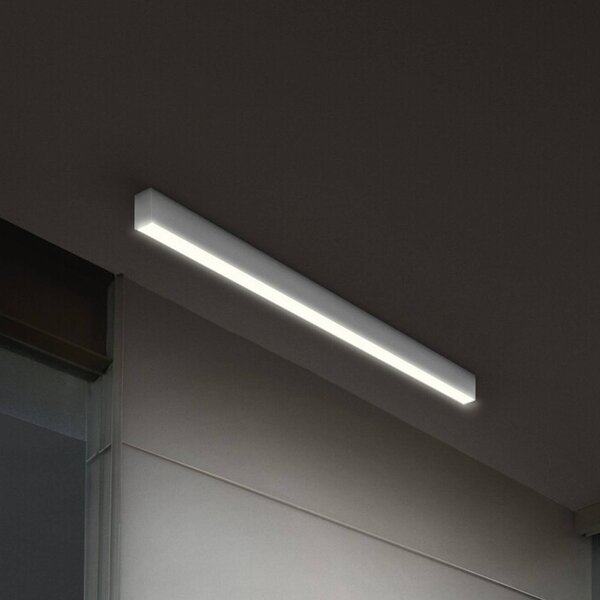 OSRAM LED mennyezeti lámpa Office line Cuboid fehér 4000 K dimmelhető, dimmelhető, Fehér / opál, Dolgozószoba / Iroda, Alumínium, Modern