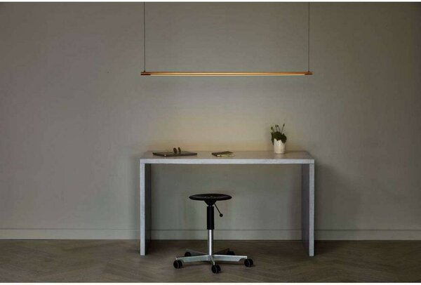 LOOM DESIGN LED függő világítás Straw 200, arany, alumínium, dimmelhető, Sárgaréz / arany, Nappali / Étkező, Alumínium, Modern
