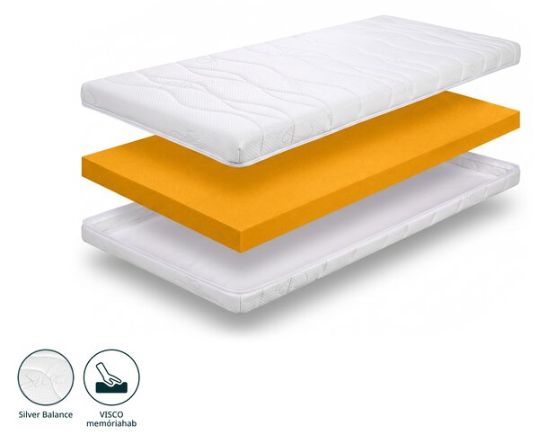 AURUM visco memóriahabos fedőmatrac 90x200 - 8 cm
