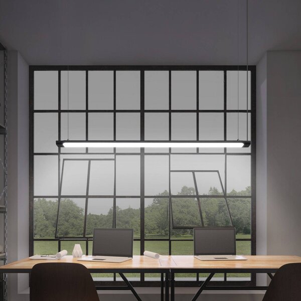 OSRAM LED lógó világítás Office line Slab fekete 4000 K dimmelhető, dimmelhető, Fekete, Dolgozószoba / Iroda, Alumínium, Modern