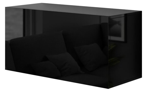 Intenso Concept-50 nappali faliszekrény sor - 200 cm (magasfényű fekete)