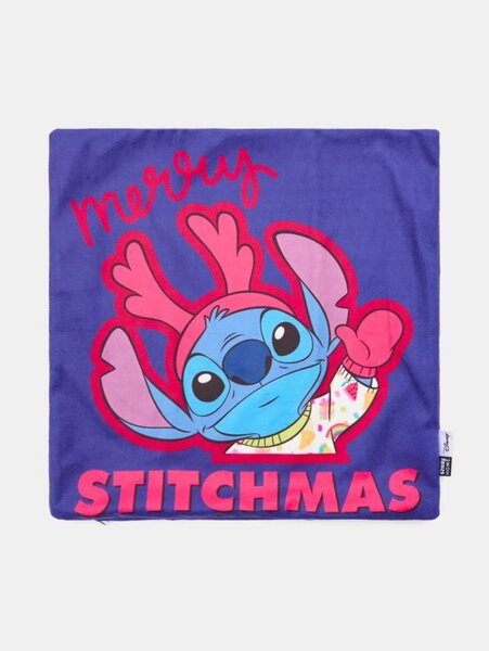 Sinsay - Karácsonyi mintás párnahuzat Lilo & Stitch - tengerészkék