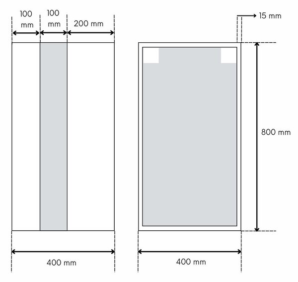 Intenso Concept-21 nappali faliszekrény sor - 240 cm (szürkésbarna)
