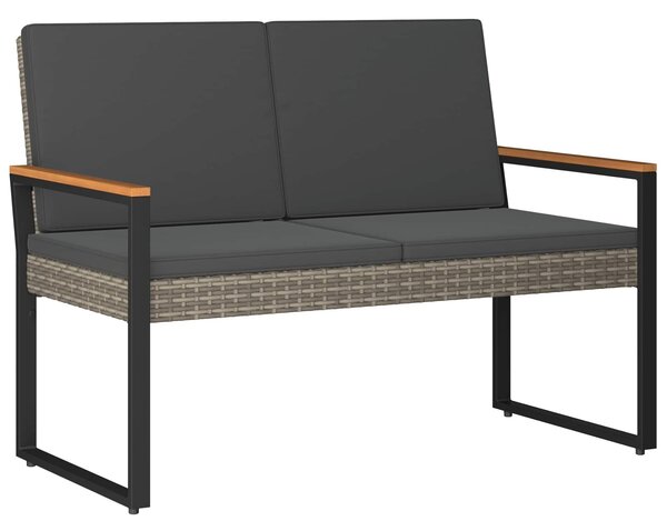 VidaXL Kültéri Bútor Szett 4 pcs Szürke és sötétszürke polirattan