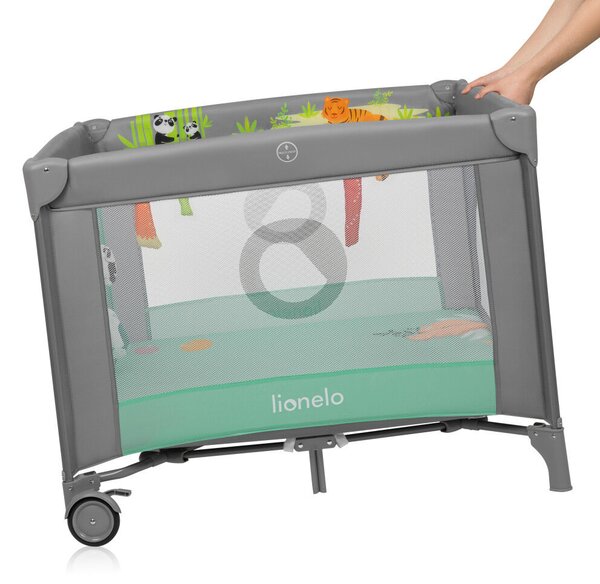 Lionelo Mille Plus utazójáróka - Grey Green