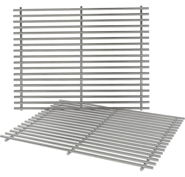 GFTIME barbecue grill, 50x32 cm, rozsdamentes acél, szürke