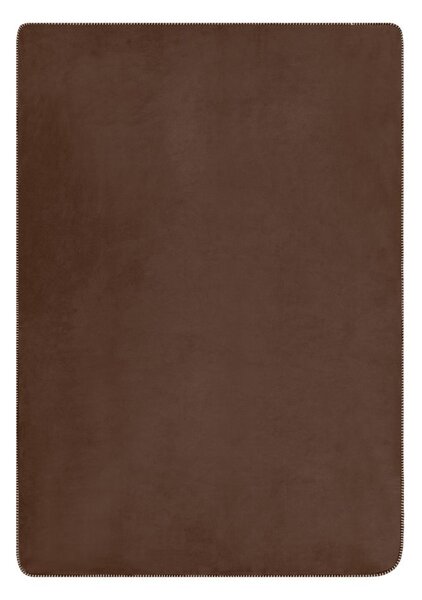 James & Nicholson (Daiber) Meleg takaró szőrmével 130x180 cm JN955 - Borvörös / natural