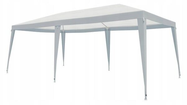 Kerti sátor, 600x300 cm, vízálló UV-állósággal, fehér