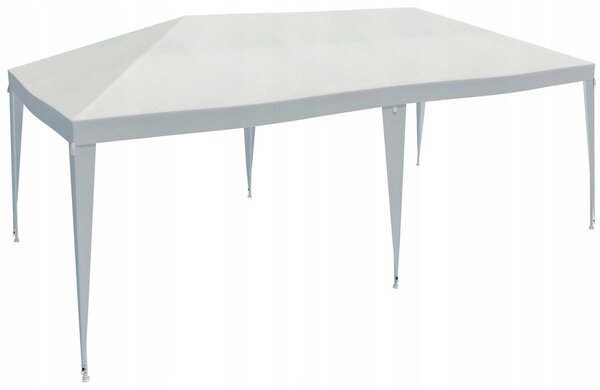 Kerti sátor, 600x300 cm, vízálló UV-állósággal, fehér