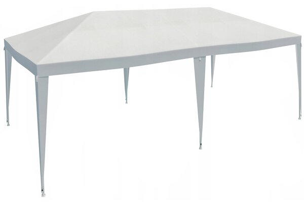 Kerti sátor, 600x300 cm, vízálló UV-állósággal, fehér