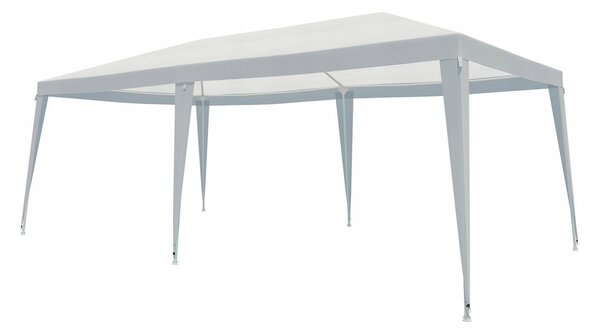 Kerti sátor, 600x300 cm, vízálló UV-állósággal, fehér
