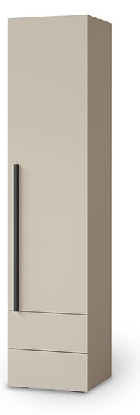 LORIN keskeny egyajtós szekrény 45x195x40 - bézs