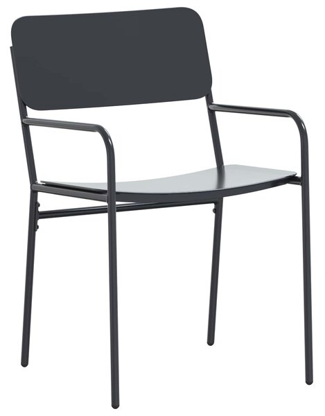 VidaXL Kert étkező szett 9 pcs Antracitszürke Acél