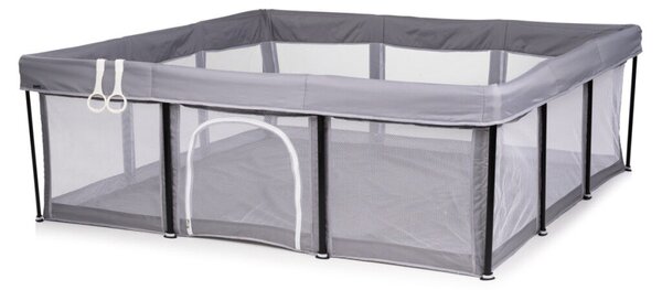 Chipolino Easy babakarám összecsukható 180x180 cm - grey
