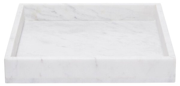 MARBLE márvány tálca, fehér 30 x 30cm